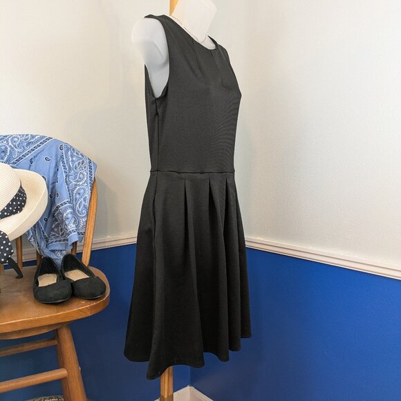 Mossimo Black Fit and Flare Skater Dress with Pockets - Picture 5 of 9